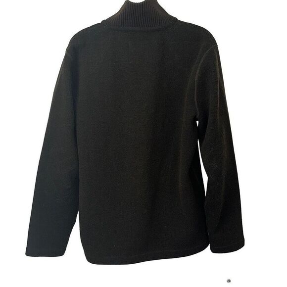 Vintage Eddie Bauer Men’s 1/4 Zip Pullover Warm Hiking Cozy Wool Sweater Size M - Picture 3 of 6